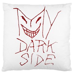 My Dark Side Typographic Design Large Cushion Case (single Sided) 