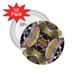 Geometric Grunge Pattern Print 2 25  Button (10 Pack) by dflcprints