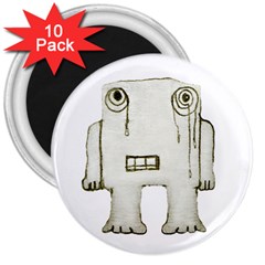 Sad Monster Baby 3  Button Magnet (10 Pack) by dflcprints