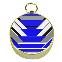 Pattern Gold Compass