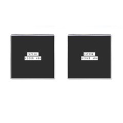 Vaping Kicks Ash Blk&wht  Cufflinks (square) by OCDesignss