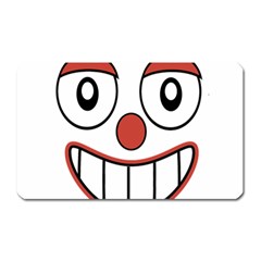 Happy Clown Cartoon Drawing Magnet (rectangular) by dflcprints