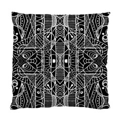 Black And White Tribal Geometric Pattern Print Cushion Case (single Sided)  by dflcprints