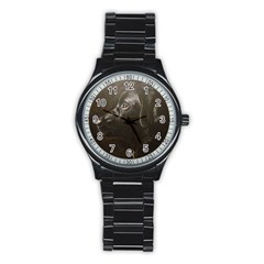 Black Lab Sport Metal Watch (black) by LabsandRetrievers