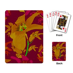 Tropical Hawaiian Style Lilies Collage Playing Cards Single Design by dflcprints