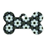 Faux Animal Print Pattern Dog Tag Bone (Two Sided) Back