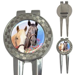 Miwok Horses Golf Pitchfork & Ball Marker by JulianneOsoske