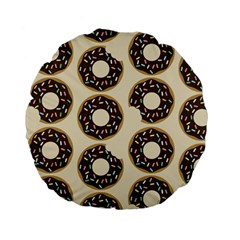 Donuts Standard 15  Premium Flano Round Cushion  by Kathrinlegg