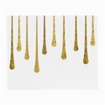 Gold Glitter Paint Glasses Cloth (Small, Two Sided) Back