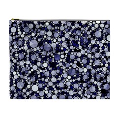 Lavender Cheetah Bling Abstract  Cosmetic Bag (xl)