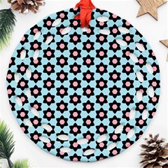 Cute Pretty Elegant Pattern Ornament (round Filigree)  by GardenOfOphir