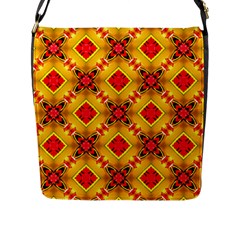 Cute Pretty Elegant Pattern Flap Messenger Bag (l) 