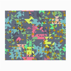 Pastel Scattered Pieces Small Glasses Cloth (2 Sides) by LalyLauraFLM