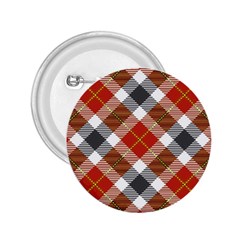 Smart Plaid Warm Colors 2 25  Buttons