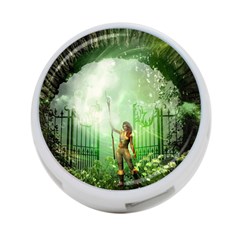 The Gate In The Magical World 4-port Usb Hub (two Sides) 