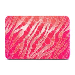 Florescent Pink Zebra Pattern  Plate Mats by OCDesignss