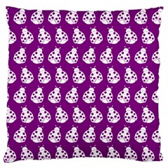 Ladybug Vector Geometric Tile Pattern Large Cushion Cases (one Side)  by GardenOfOphir