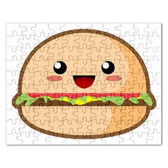 Kawaii Burger Rectangular Jigsaw Puzzl by KawaiiKawaii