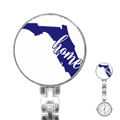 Florida Home  Stainless Steel Nurses Watches by CraftyLittleNodes