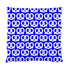 Blue Pretzel Illustrations Pattern Standard Cushion Cases (two Sides)  by GardenOfOphir