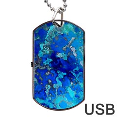 Cocos Blue Lagoon Dog Tag Usb Flash (one Side) by CocosBlue
