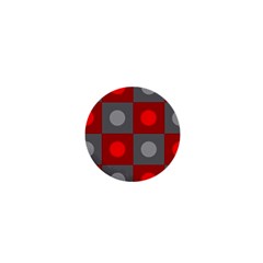Circles In Squares Pattern 1  Mini Button by LalyLauraFLM