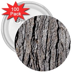 Tree Bark 3  Buttons (100 Pack) 