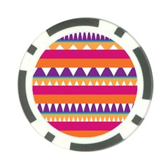 Stripes And Peaks Poker Chip Card Guard (10 Pack) by LalyLauraFLM