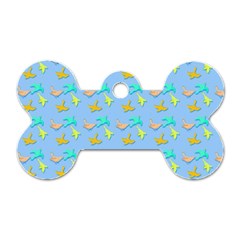 Birds Pattern2 Dog Tag Bone (one Side)