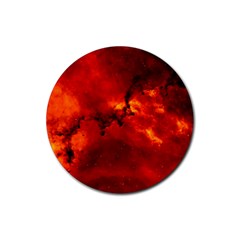 Rosette Nebula 2 Rubber Coaster (round)  by trendistuff