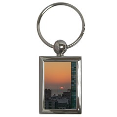 Aerial View Of Sunset At The River In Montevideo Uruguay Key Chains (rectangle)  by dflcprints