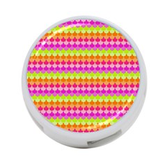 Scallop Pattern Repeat In ‘la’ Bright Colors 4-port Usb Hub (two Sides)  by PaperandFrill