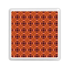 Peach Purple Abstract Moroccan Lattice Quilt Memory Card Reader (square)  by DianeClancy