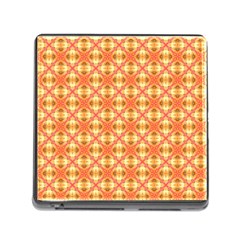 Peach Pineapple Abstract Circles Arches Memory Card Reader (square) by DianeClancy