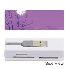 Abstract Tropical Birds Purple Sunset Memory Card Reader (stick)  by WaltCurleeArt