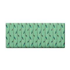 Seamless Lines And Feathers Pattern Hand Towel