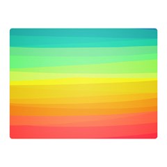 Sweet Colored Stripes Background Double Sided Flano Blanket (mini) 