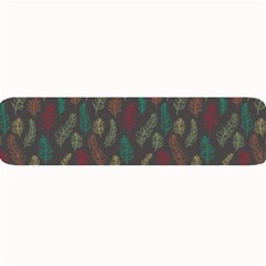 Whimsical Feather Pattern, Autumn Colors, Large Bar Mat by Zandiepants