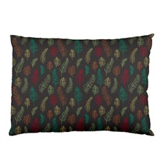 Whimsical Feather Pattern, Autumn Colors, Pillow Case (two Sides) by Zandiepants