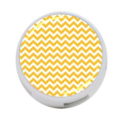 Sunny Yellow & White Zigzag Pattern 4-port Usb Hub (two Sides) by Zandiepants