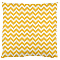 Sunny Yellow & White Zigzag Pattern Standard Flano Cushion Case (two Sides) by Zandiepants