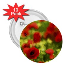 Poppy Vi 2 25  Buttons (10 Pack)  by colorfulartwork