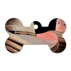 Straw Hats Dog Tag Bone (two Sides) by MichaelMoriartyPhotography
