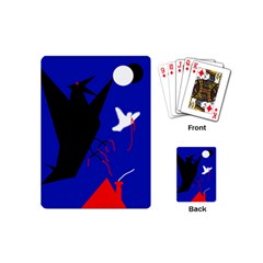 Night Birds  Playing Cards (mini)  by Valentinaart