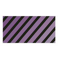 Purple Elegant Lines Satin Shawl by Valentinaart