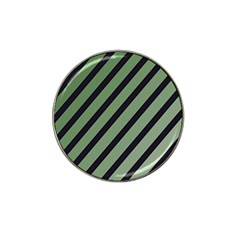 Green Elegant Lines Hat Clip Ball Marker (10 Pack) by Valentinaart