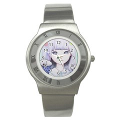 My Little Cloud Stainless Steel Watch by kaoruhasegawa