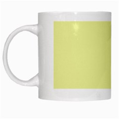 Yellow And Blue Simple Design White Mugs by Valentinaart