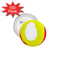 Colorful Abstraction 1 75  Buttons (100 Pack)  by Valentinaart
