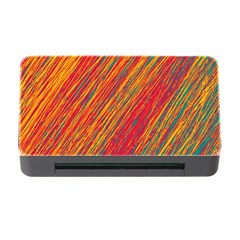 Orange Van Gogh Pattern Memory Card Reader With Cf by Valentinaart
